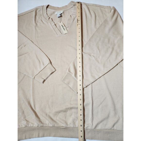 Ariat Unwind Sweatshirt French Terry Tannin Women's size 3X - Picture 3 of 8